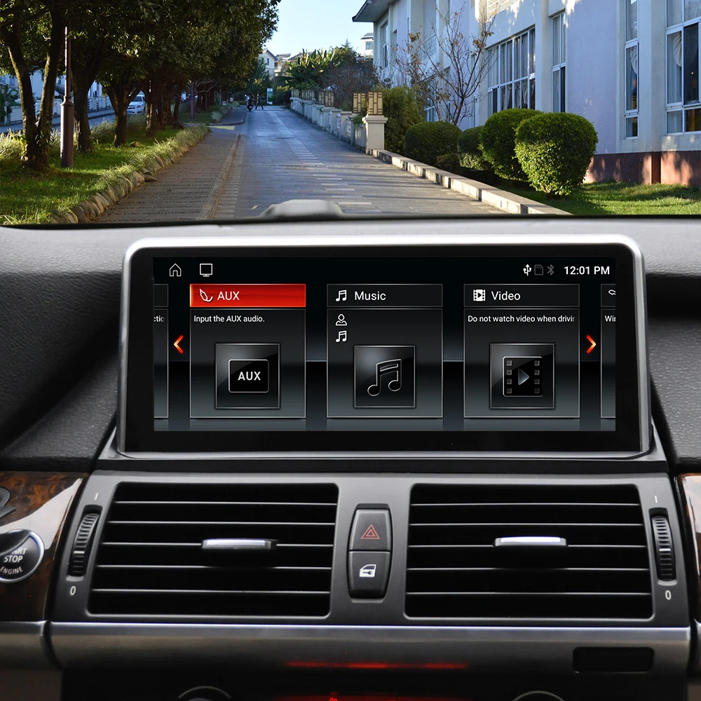 Android 10 Quad Core Car Radio 10.25 Inch IPS Screen WIFI GPS Navigation Car Autoradio For BMW X5 E70(2008-2009)