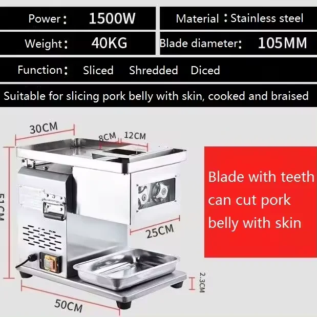 Wholesale Fully Automatic Meat Slicing And Grinding Machine Vegetable Meat Slicing Machine