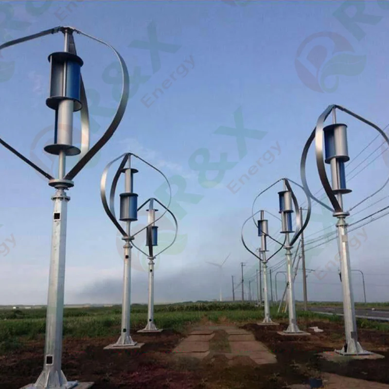 New 5KW Vertical Wind Turbine with Permanent Magnet Generator 48V 120V 220V Coreless for Home Use with Controller