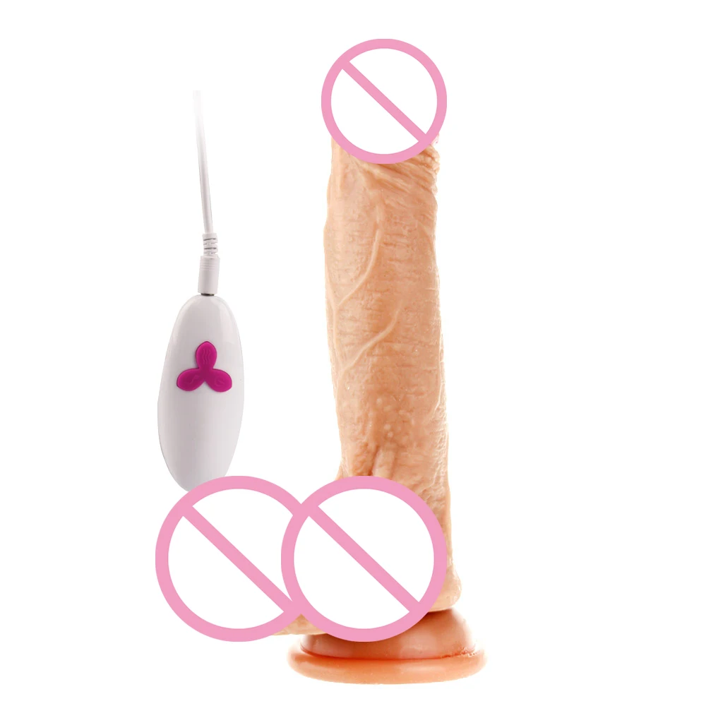 Waterproof Female Vagina Masturbation Super Soft Silicone Body safe Material Sex toys Big Realistic Vibration Dildo For Women