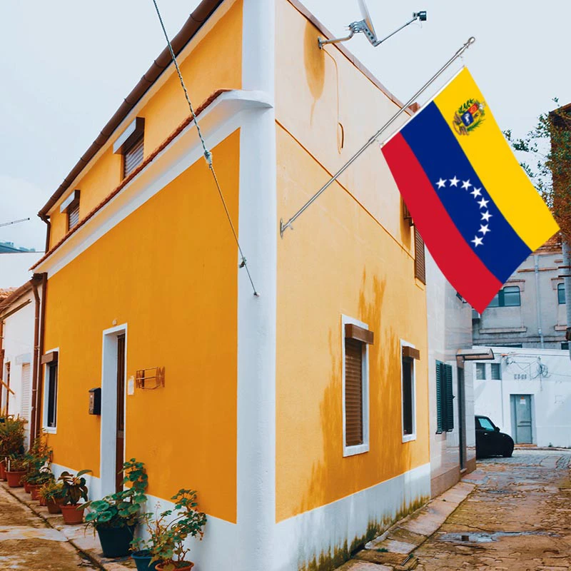 Wholesale 3x5ft Venezuela state flags 68D/100D polyester Customize all nations rapid shipping Reliable supplier  fast delivery