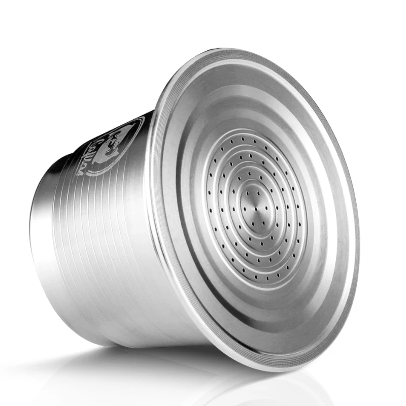 Stainless Steel Reusable Nespresso Empty Coffee Capsule Set With Lids