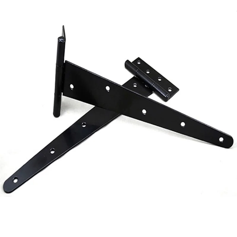 Чугунная черная матовая высокопрочная кованая фурнитура для ворот дверной ремень шарнир тройник