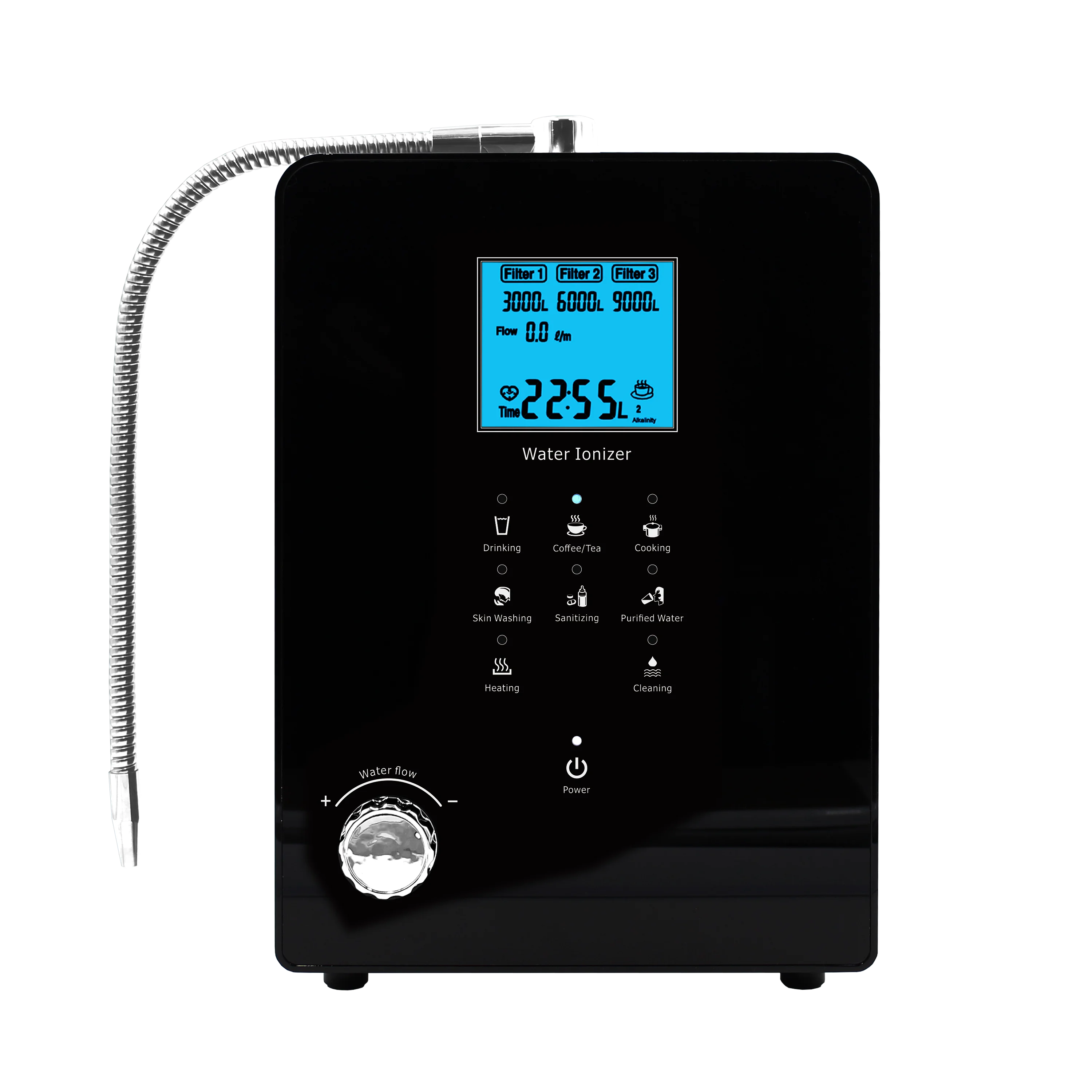
 Hydrogen Alkaline Water Ionizer machine with instant water heater EHM-939  