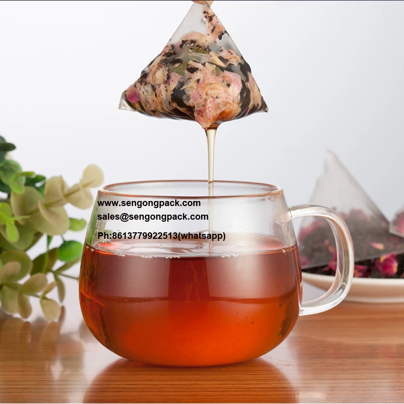 C28DX triangle herbal tea bag production line nylon tea bag machine