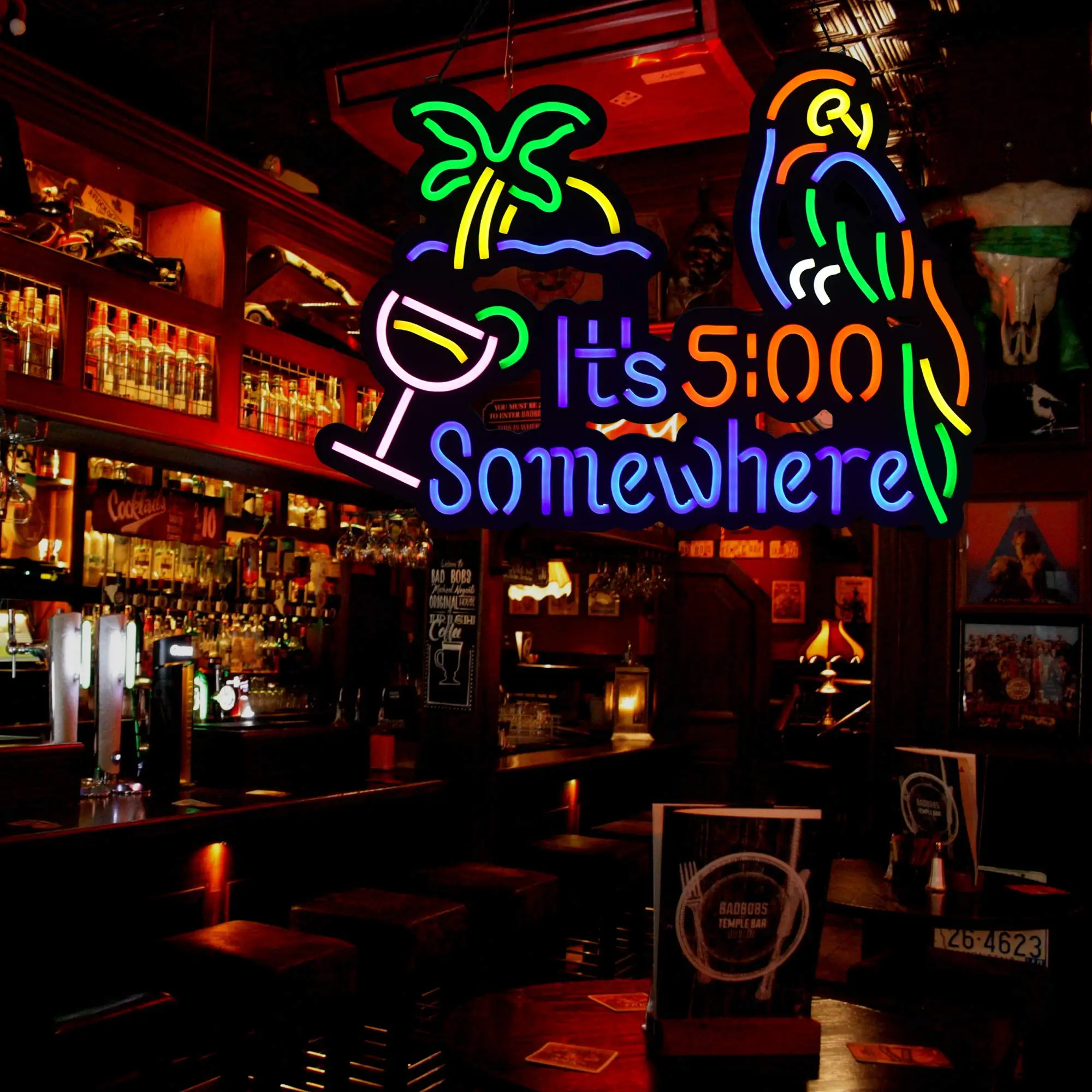 Amazon Hot Sale Ultrathin LED Neon Sign Art Wall Lights for Beer Bar Club Bedroom Windows Glass Hotel Pub Cafe Wedding Birthday