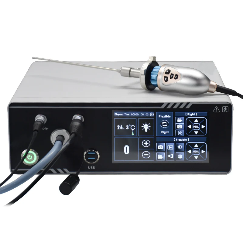 HD 1080P Medical Imaging Endoscope Camera System Built-in Light Source Rigid Flexible Record Function ENT Surgery Applications