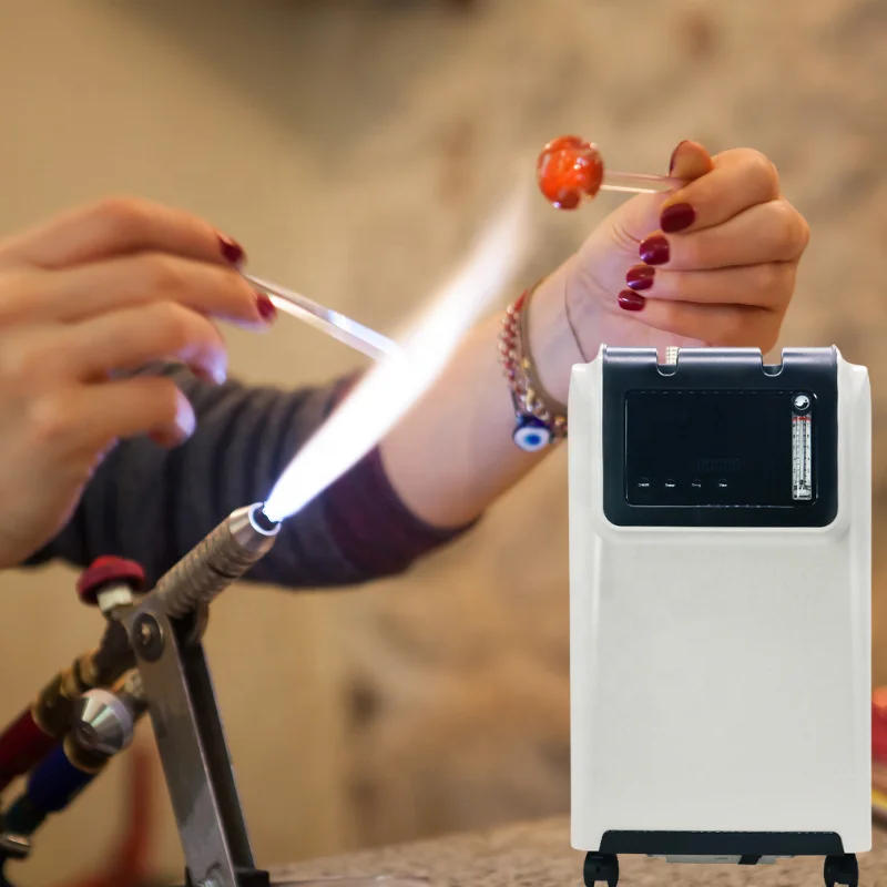 HINOR Glass blowing industrial oxygen concentrator 10 lpm blower oxygen equipment lamp working glass blowing glass art work