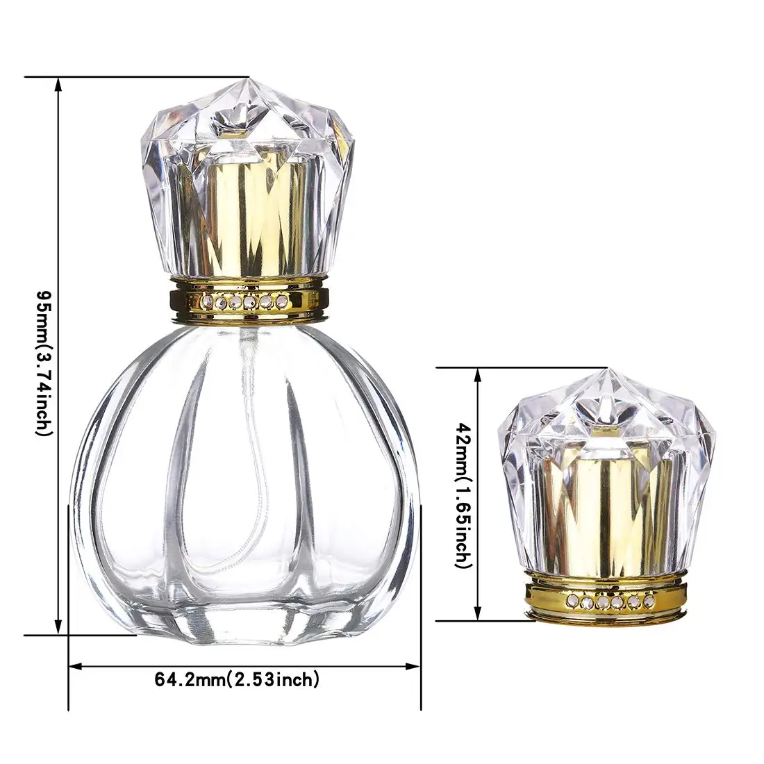 30ml 50ml Luxury Fragrance Sprayer Atomizer Empty Perfume Glass Bottle women perfume spray bottle