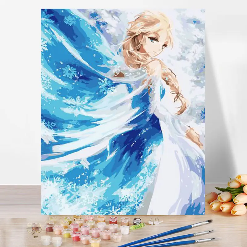 Popular handmade seascape oil painting by numbers modern oil painting modern oil painting