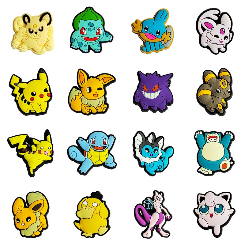 Popular Cartoon Designer Wholesale Custom Soft PVC Sandals Accessories Shoe Decoration Charms Shoe Charms For Kids Shoe Charms