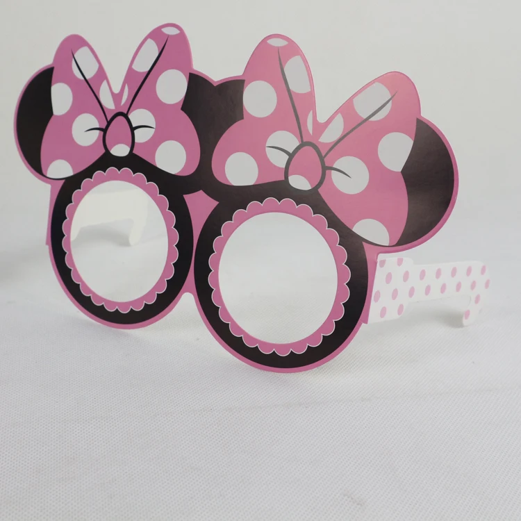 New Arrival Cartoon Paper Glasses for Kids Christmas Party Photo Prop Eyeglasses Frame for Children Festival Eyewear Sets