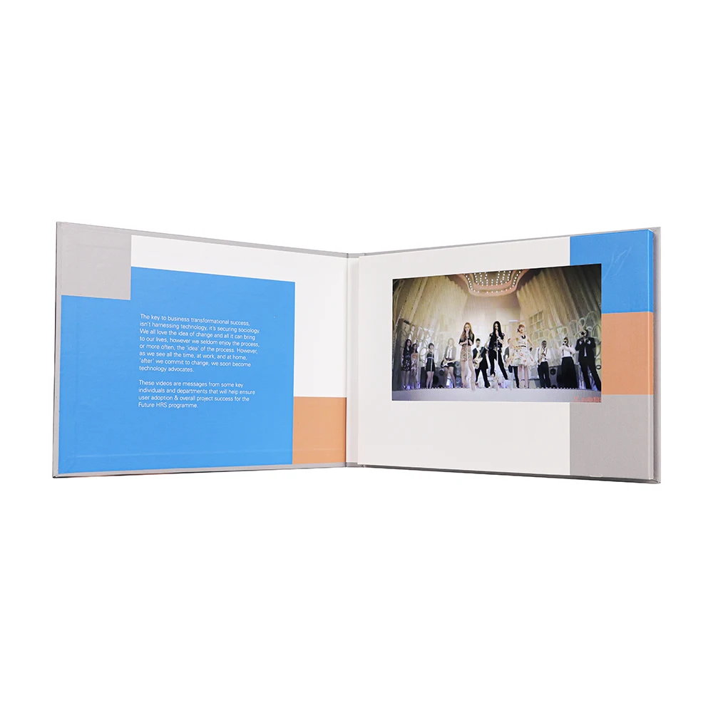 
7 inch lcd light contro video gift box greeting card 