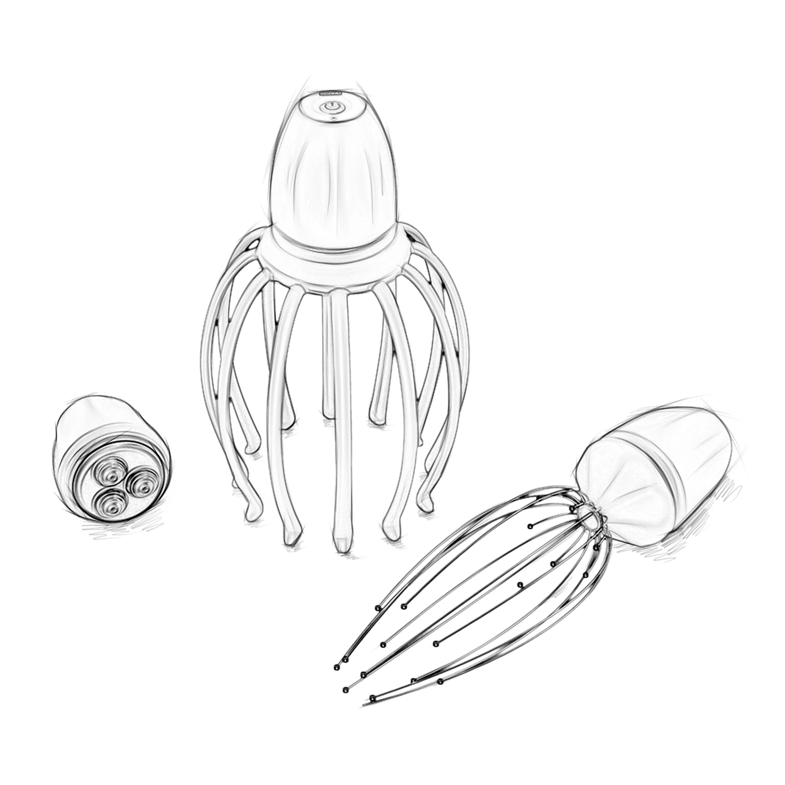 
Amazon Hot Sale head massager Rechargeable automatic head massager machine Scalp Massager 