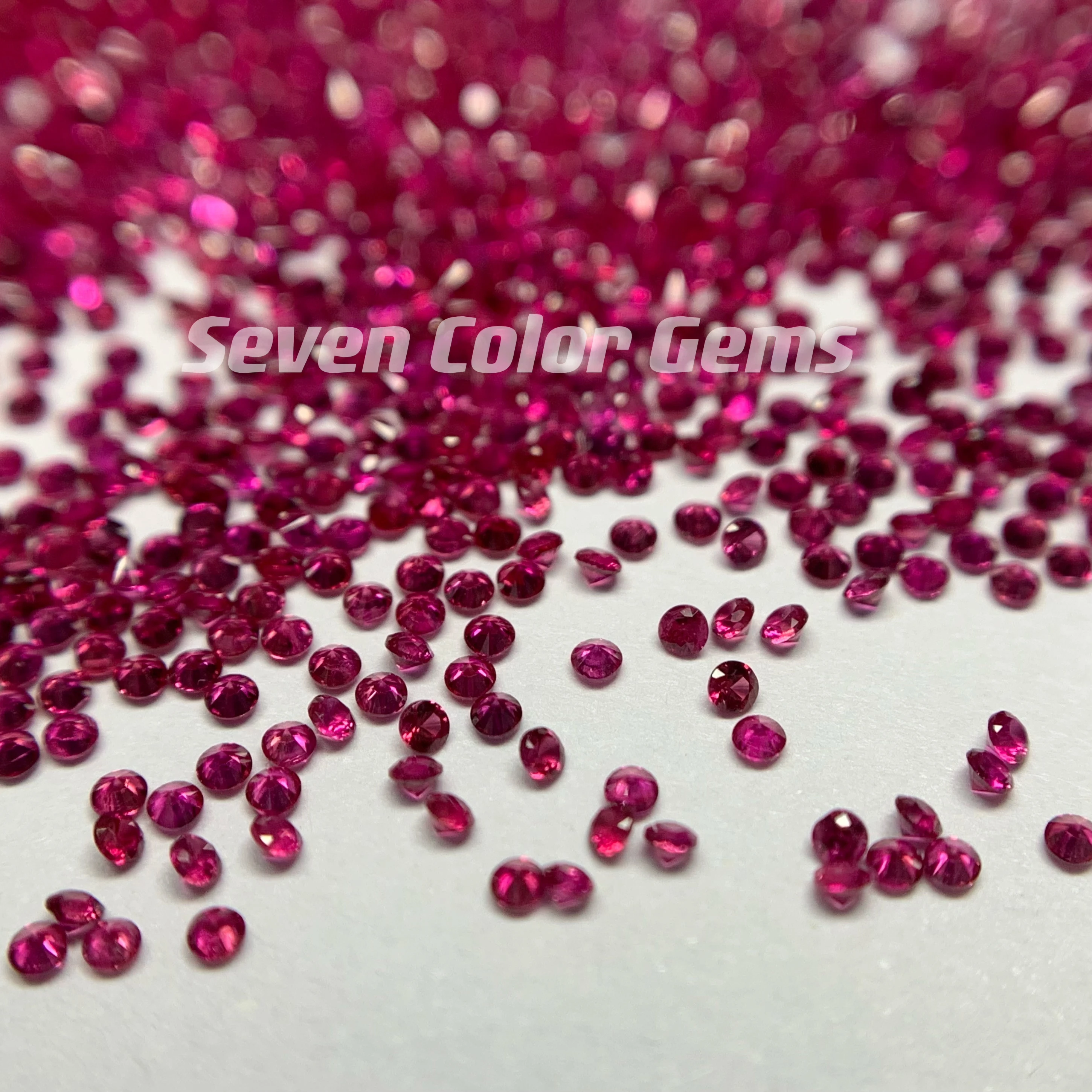 0.8-1.4mm Ruby Gemstone Blood Red Ruby Red Rose, Round Shape High quality stone ruby , Luxurious gems, price per carat.