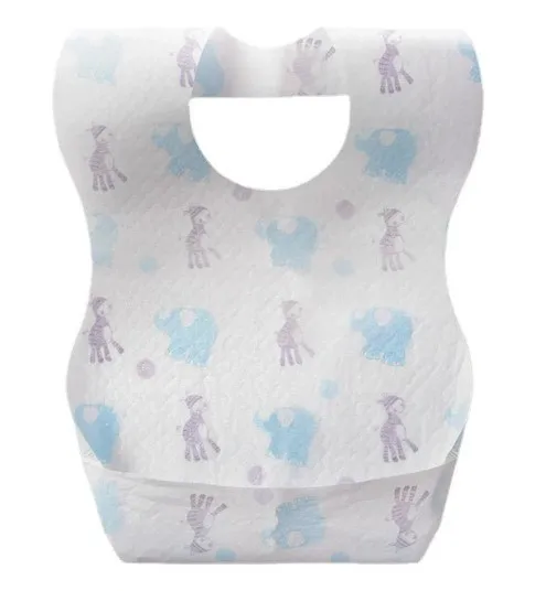 Customize Print Bag Box Disposable Baby Bib Waterproof Safe And Soft Cute Disposable Paper Baby Bib