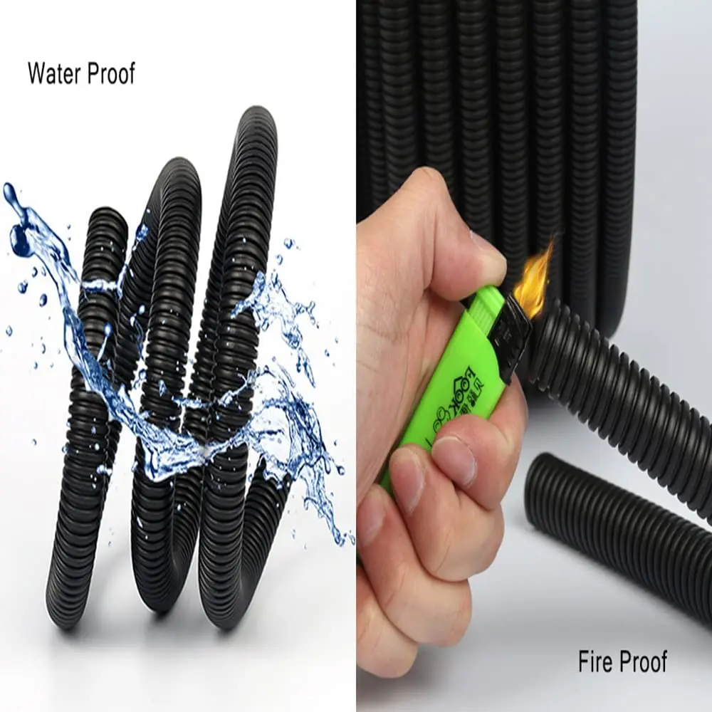 Cheap Price nylon plastic UV resistant Solar energy  heavy duty flexible electrical conduit corrugated  tube