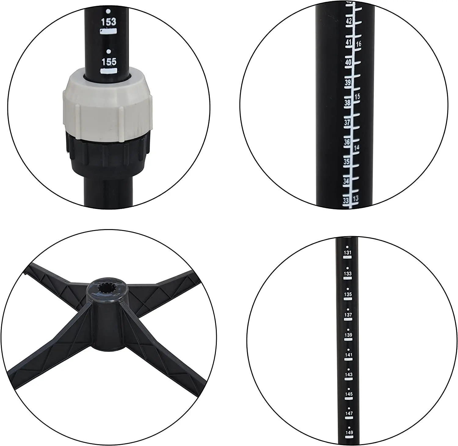 Black Large 13 Dials Female Fabric Adjustable Mannequin Body Dress Foam for Sewing