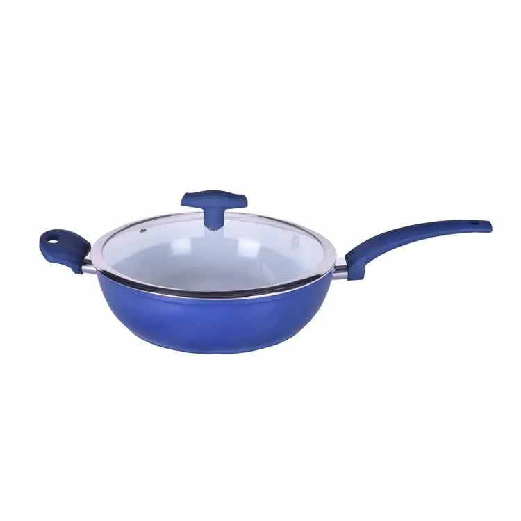High quality forged aluminum ceramic  wok pan