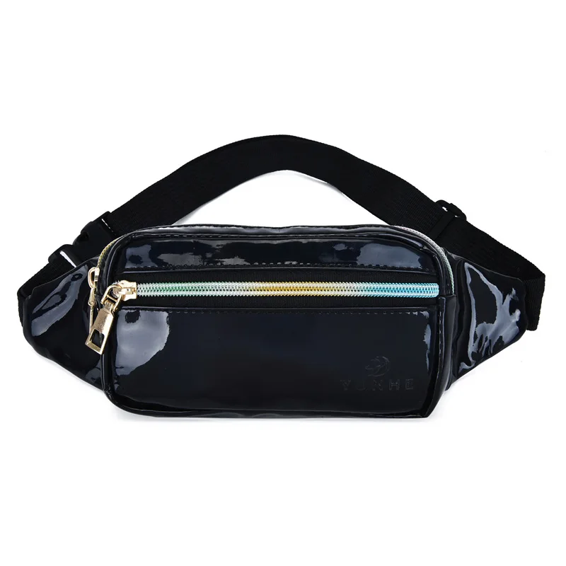 Hot Selling Waist Bag Women PU Fashion Fanny Pack Travel Party Hip Bum patent leather Bag Lady Belt Pouch Pocket Purse for Phone