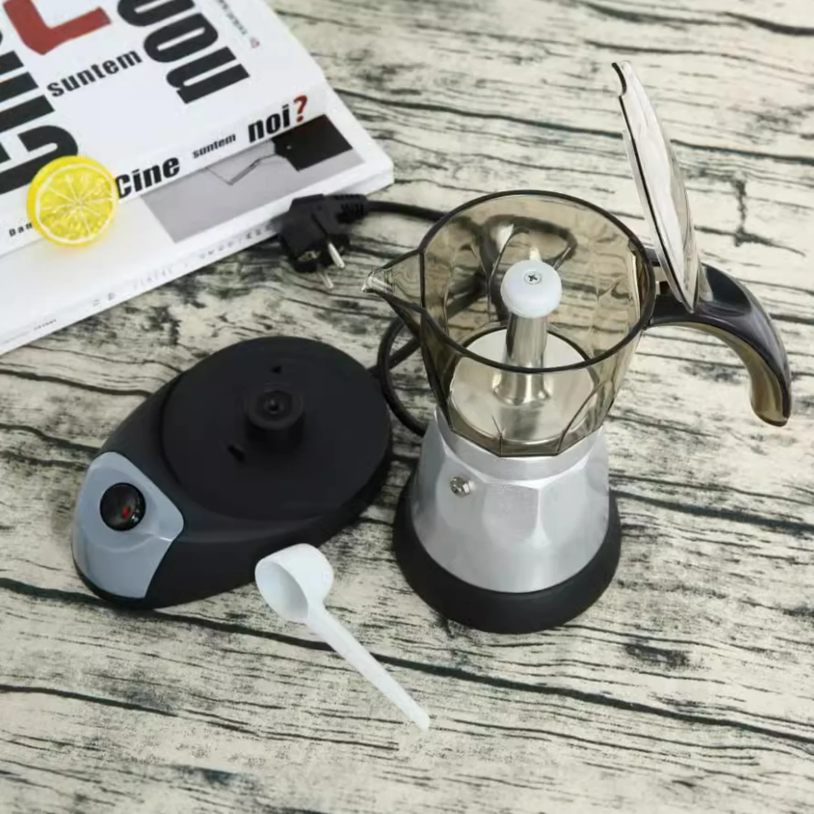 Wholesale 300ml Electric Moka Coffee Maker / Moka Pot Aluminum