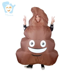 Unisex Adults Funny Halloween Pary Holiday Walking Mascot Inflatable Poop Costume