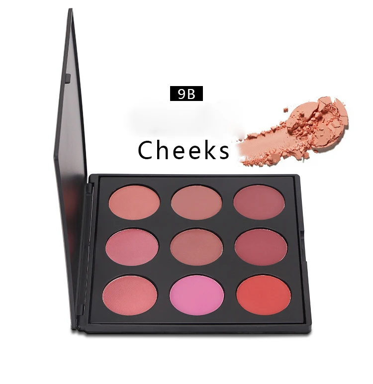 Own Brand blush palette wholesale makeup 9 colors custom blush palette cosmetics