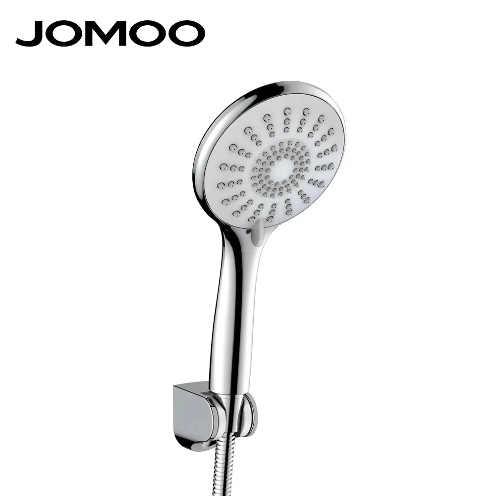Jomoo Three-function Dual Pressurized Hand Shower Set Kit Modern Suit Shower Spray With Stainless Steel Hose Wall Seat Holder