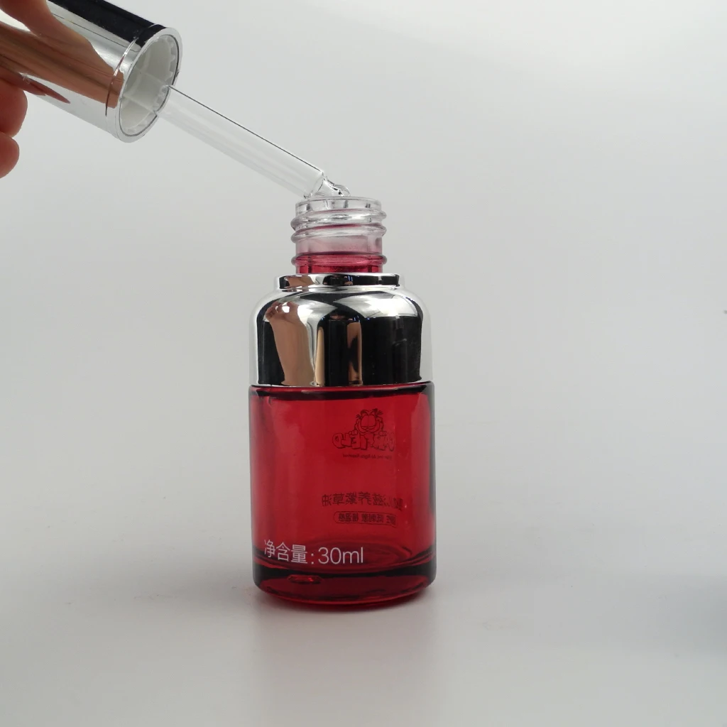 High Quality 30ml Serum Designer Essential Oils Cosmetic Dropper Glass Bottle
