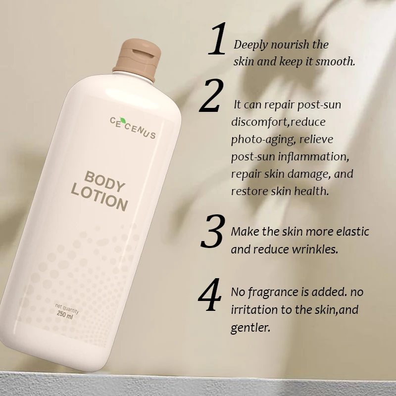 OEM ODM Private Label Wholesale Vegan Natural Organic Body Care Shea Butter Whitening Moisturizing Hydrating Body Lotion