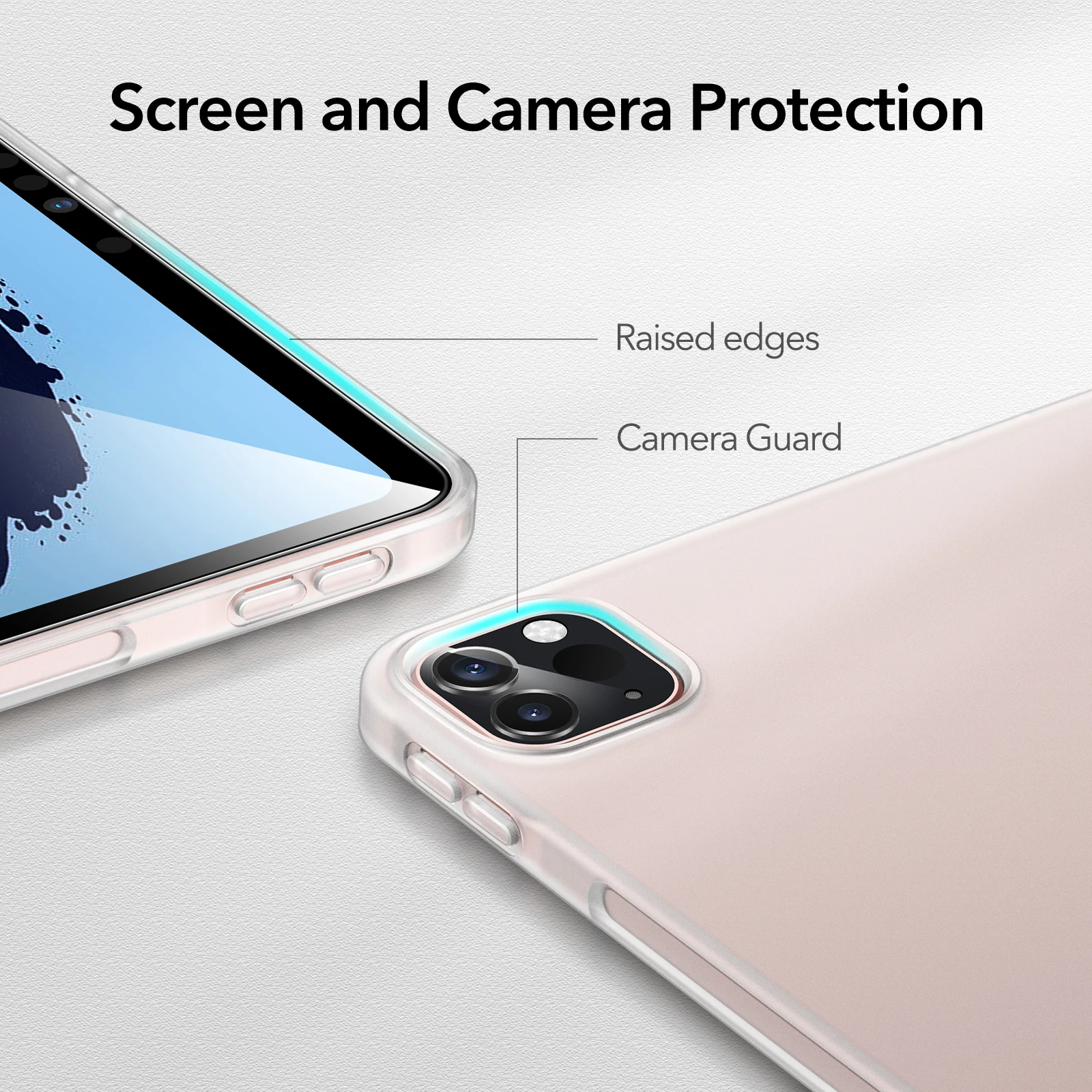 
ESR Slim transparent clear shockproof case for ipad pro 11 2021 case 