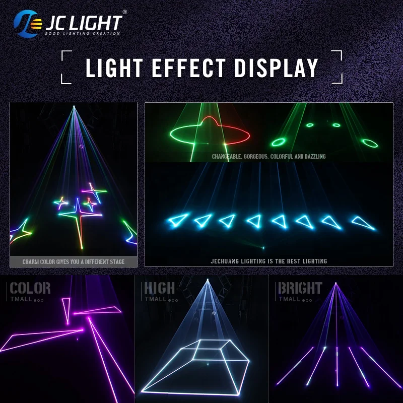 Night club Lazer Stage Lights Animated DJ Bar Laser Show 10w Rgb Full color Animation Laser Lights