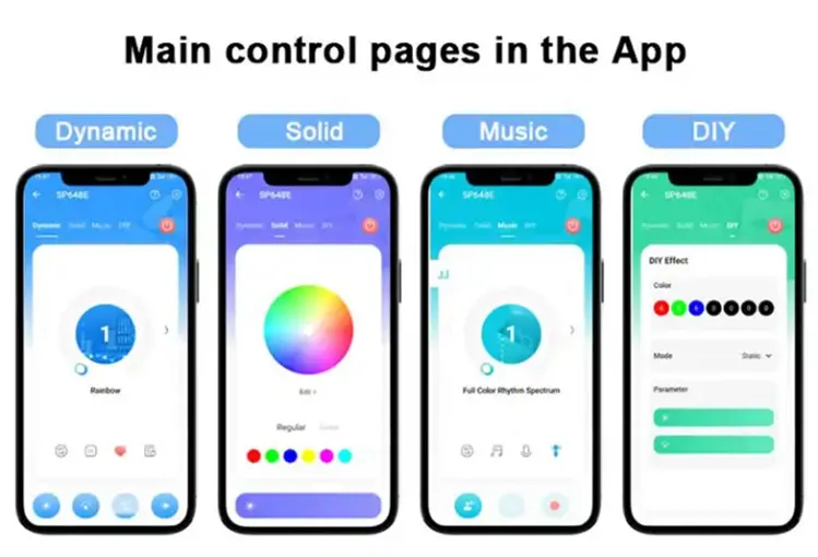 WS2811 2812 Symphony Bluetooth Music sound Controller 5V12V24V Light Strip LED Controller