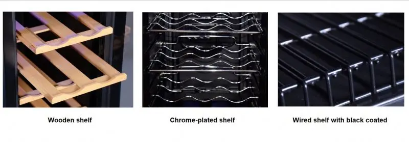 JC-105 двойной высокий компрессор вина охладители для продажи черный винный шкаф холодильник