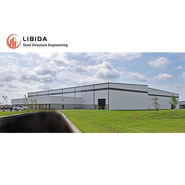 Premade Anti-Rust Steel Structure Metal Frame Warehouse with Fireproof Mineral wool Sandwich Panels