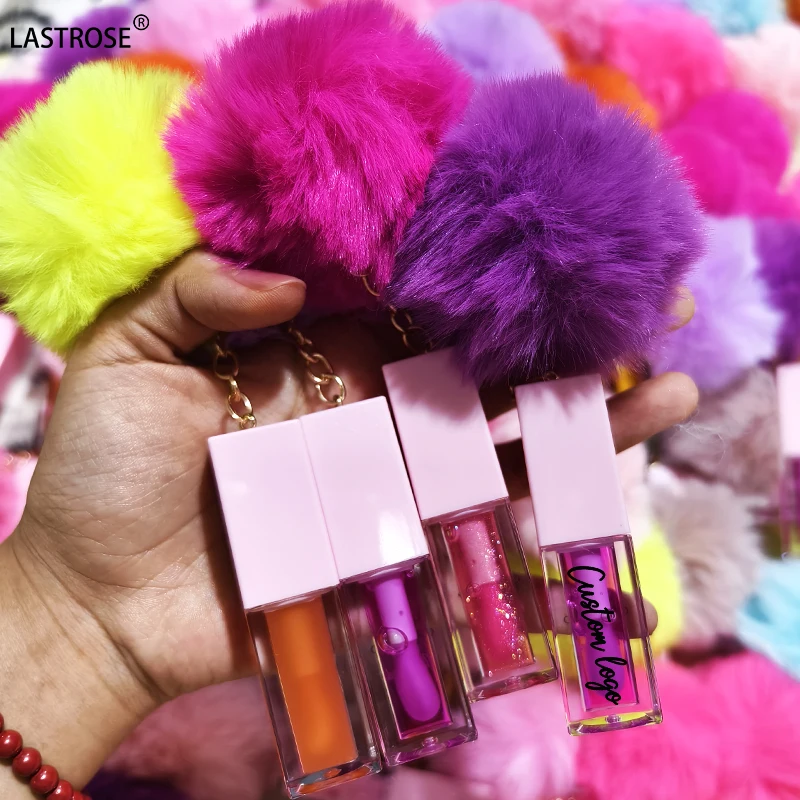 Wholesale Mini Lipstick Moisturizing Fruit Shimmer Lip Oil with Transparent Gloss Vegan Private Label Liquid Lipgloss Makeup