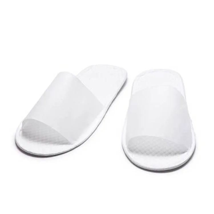 Hotel supplies customized logo closed toe disposable slippers for hotel