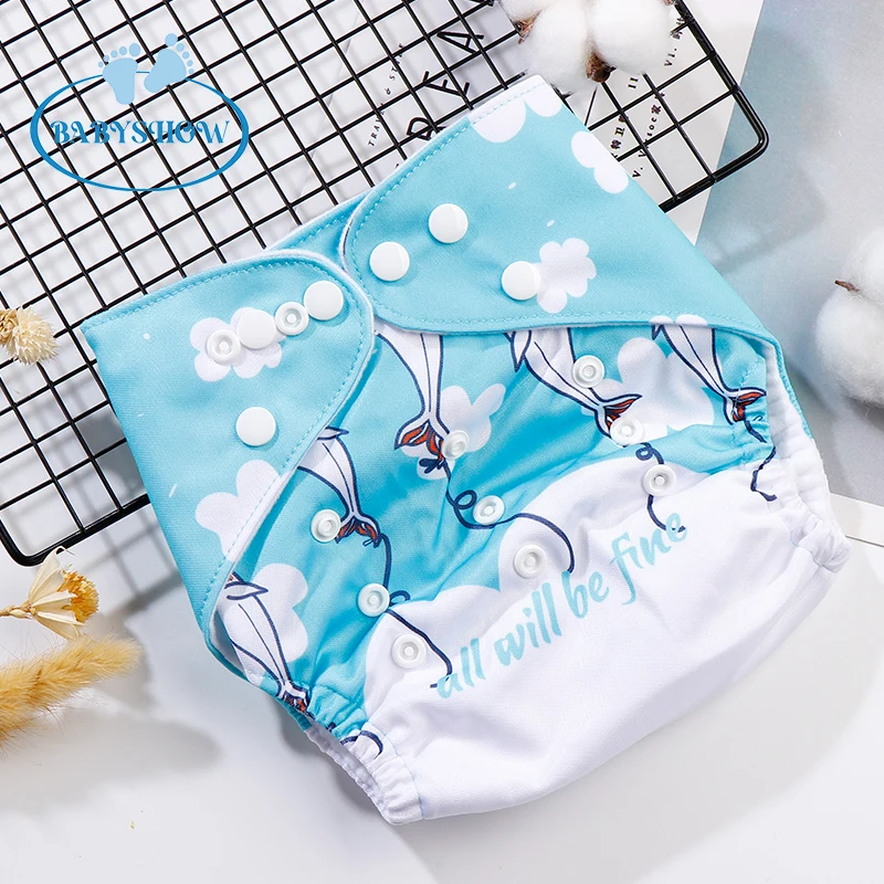 Babyshow Custom Positioning Print Good Price Cloth Diapers Washable Reusable Diapers Bamboo Cloth Diaper Manufacturer