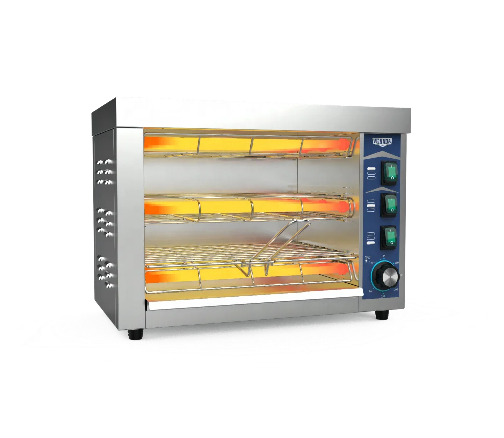 Лидер продаж коммерческая электрическая саламандра печь для пиццы кухонная сертификация QTO-360 с регулируемыми слоями