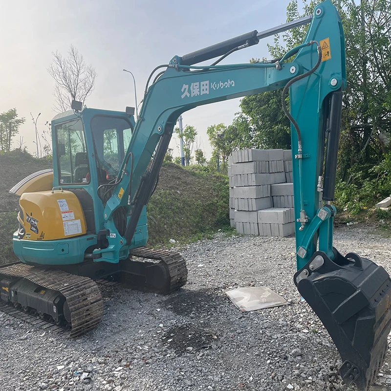 Japan origin second hand small excavator 5 ton kx155 mini used kubota excavators for sale