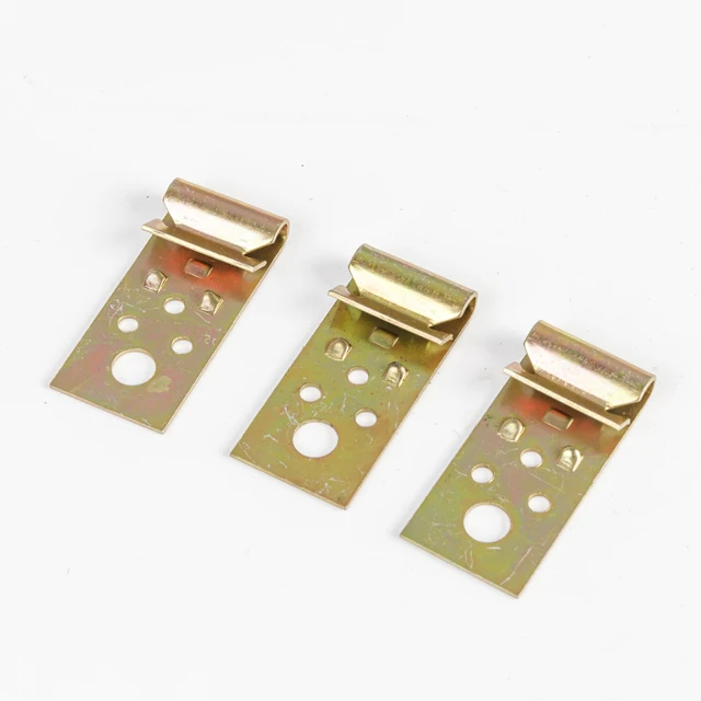 Yellow Zinc Plated Purlin Clips Vertical flange clips HRC Spring Steel C1050 Urlin Vertical Flange Clip