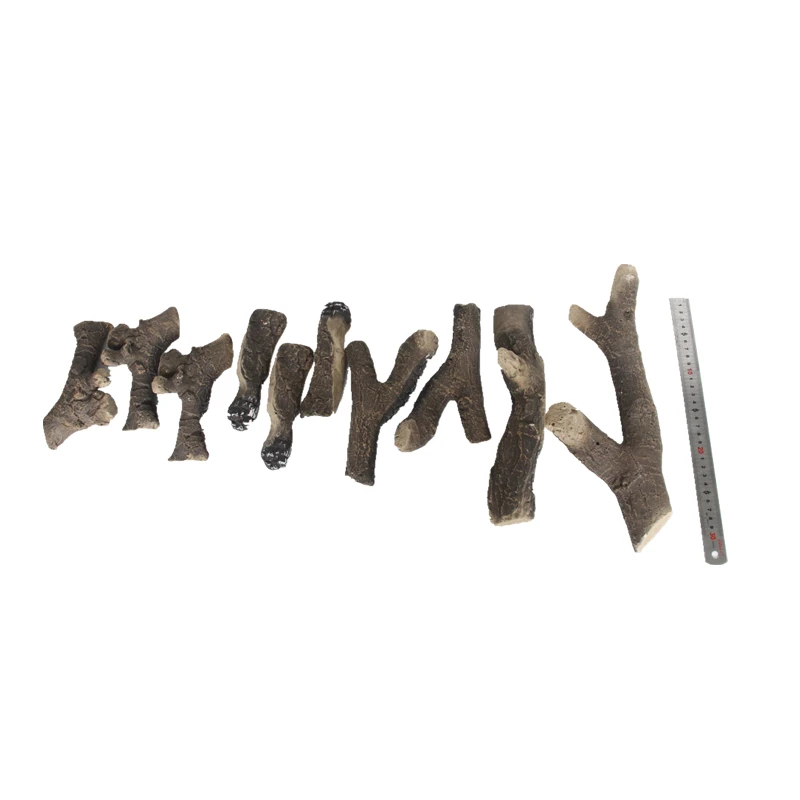 On Sale Inno Living Fireplace Decorative Ceramic Fiber Log Set