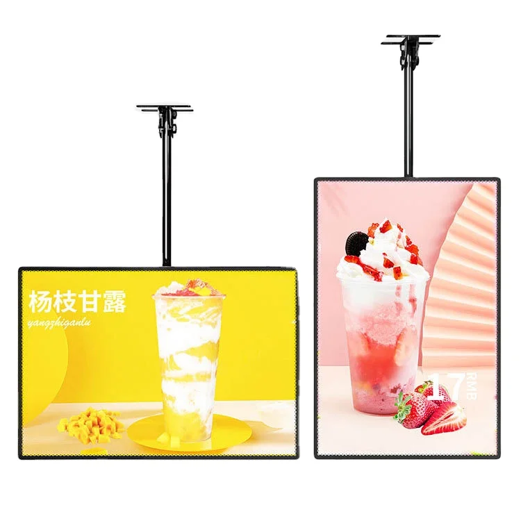 Slim Led Light Poster Advertising Light Box  sign For Restaurant Cinema gas station  led poster frame led slim light box