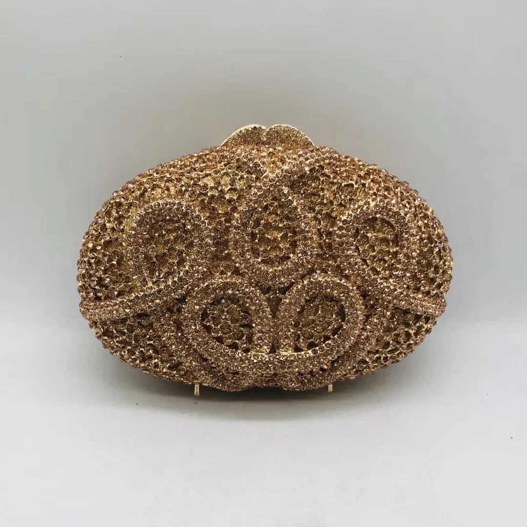 China Factory Wholesales Luxury Crystal Rhinestone Clutch Evening Bag for Formal Party Diamond
