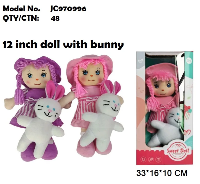 Soft Baby Plush Cotton Rag Dolls for Girls Boys Toddler Infants My First Baby Doll Washable Sensory Fabric Doll 20 30 40 CM