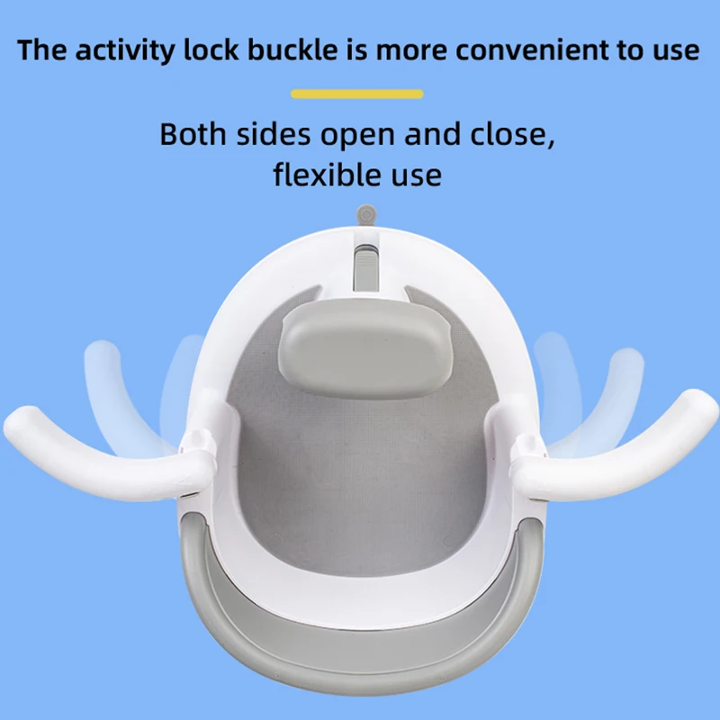 Factory Wholesale Baby Products Plastic Safe Baby Wash Stool Detachable Full Encirclement Newborn Bath Seat Easy Clean