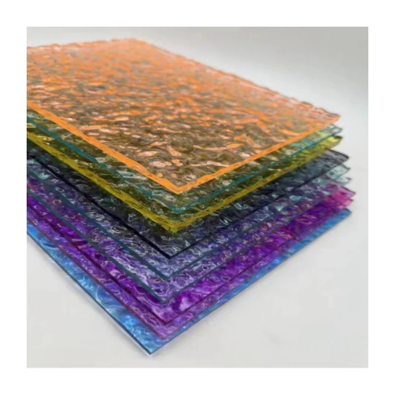 CHINAPLAS extruded production acrylic stone texture mould acrylic sheet decor