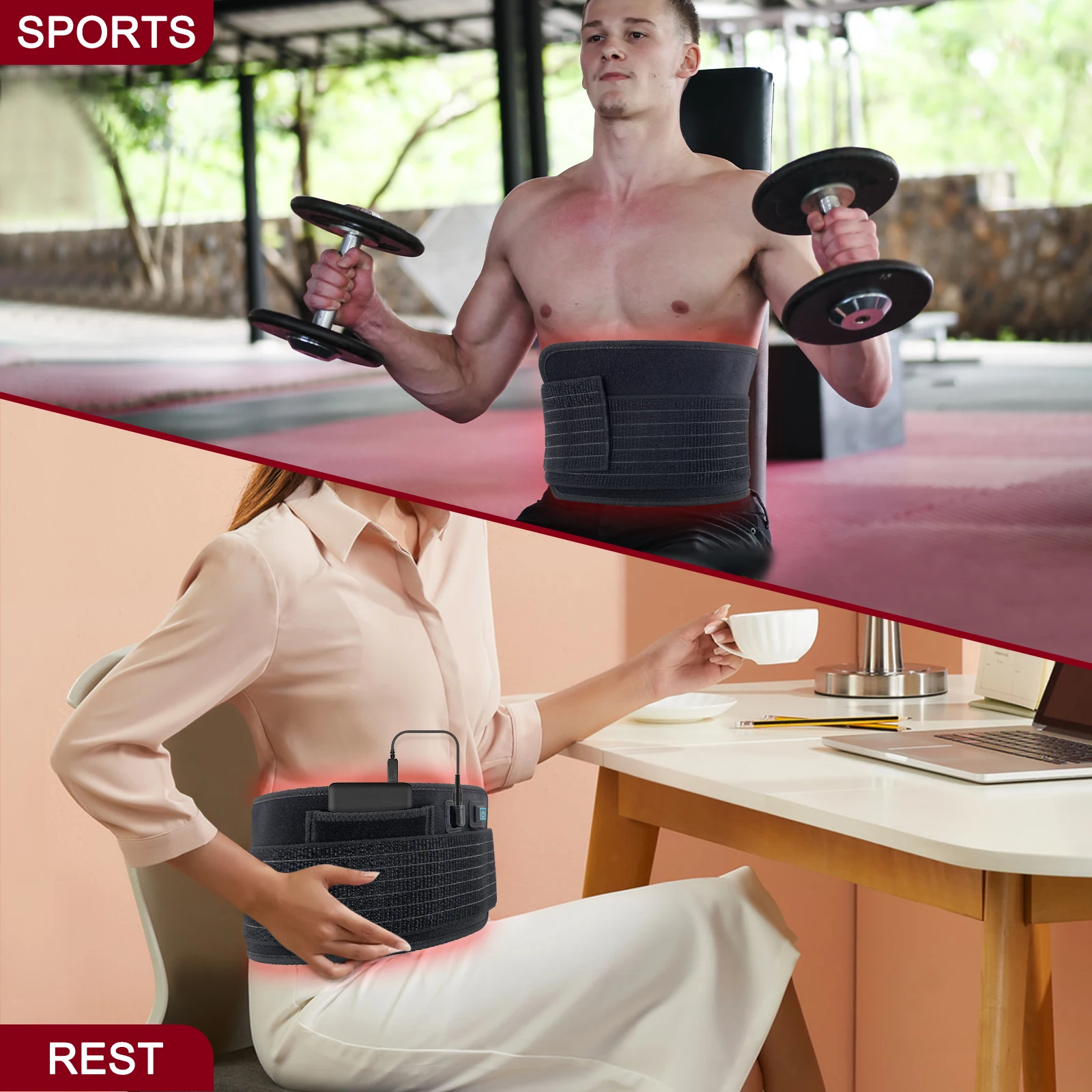 2024 professional best price red LED red therapy light belt infrared red light therapy machine therapy belt for personal use