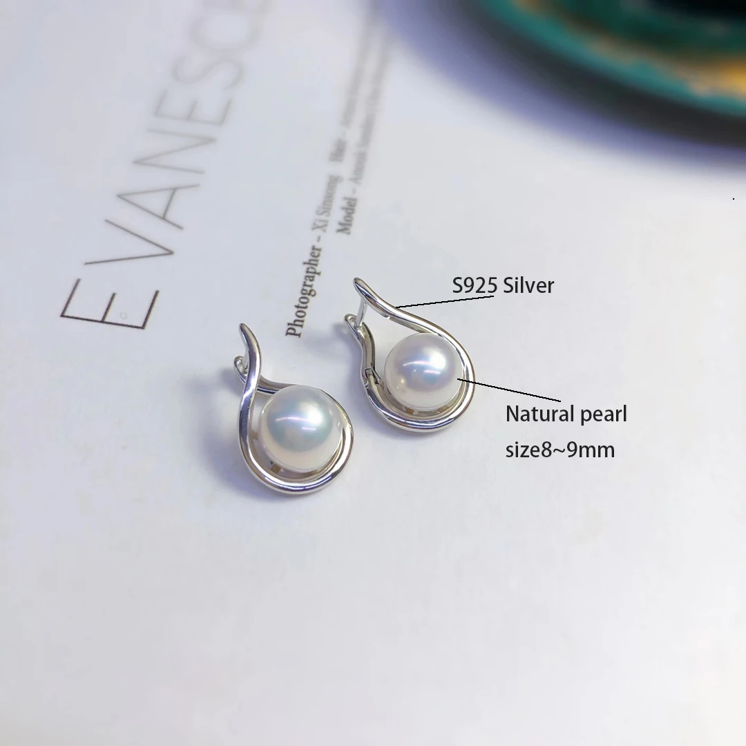 Proper Price Top Quality Sterling Silver Freshwater Pearl Earings For Women 2022