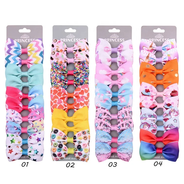 
China Suppliers Fashion Baby Girls Toddler Hair Clips Bows Tie Hair Band Accessories Set 
